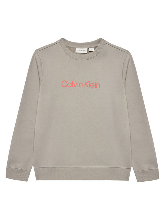 Calvin Klein Jeans Calvin Klein Jeans Pulóver Inst Logo IU0IU00680 D Szürke Regular Fit