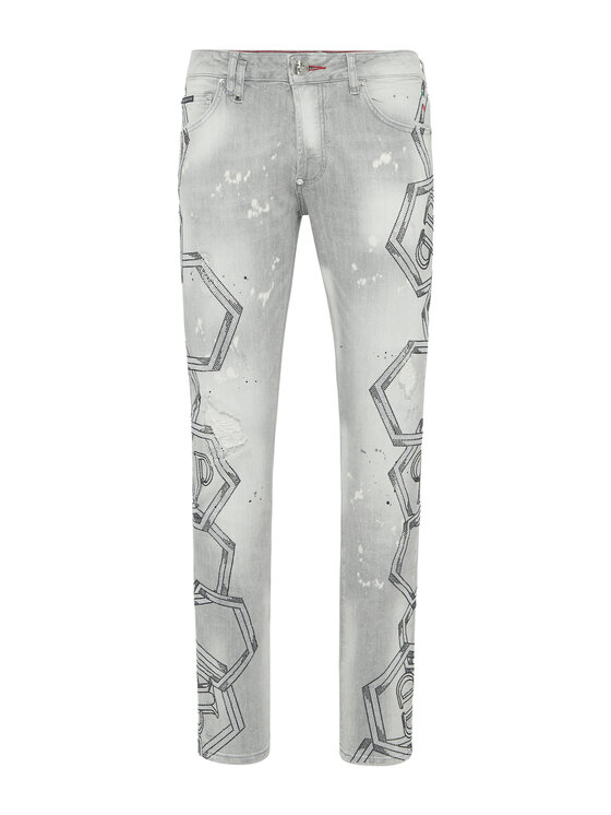 PHILIPP PLEIN PHILIPP PLEIN Jeans 21111 Grigio Straight Leg