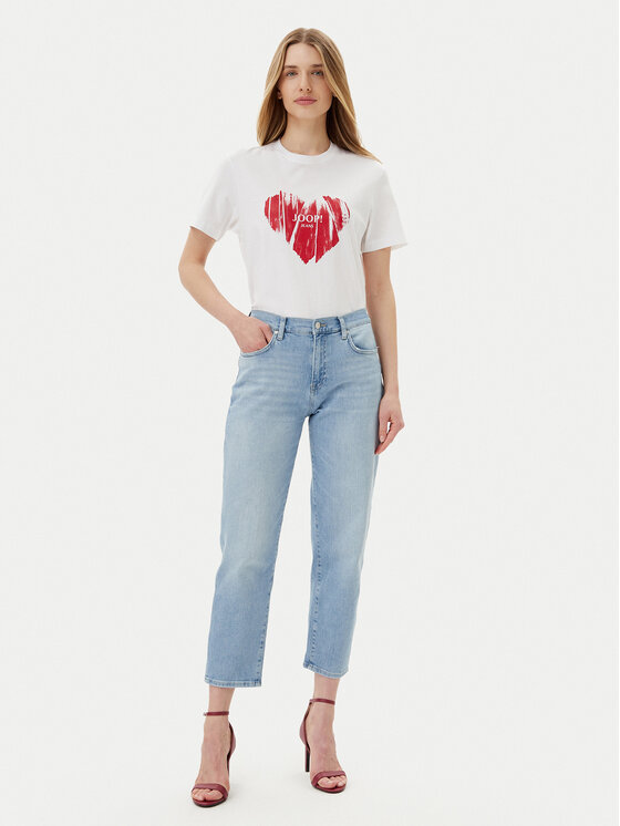 JOOP! Jeans JOOP! Jeans Tričko Tessa 30046948 Biela Regular Fit
