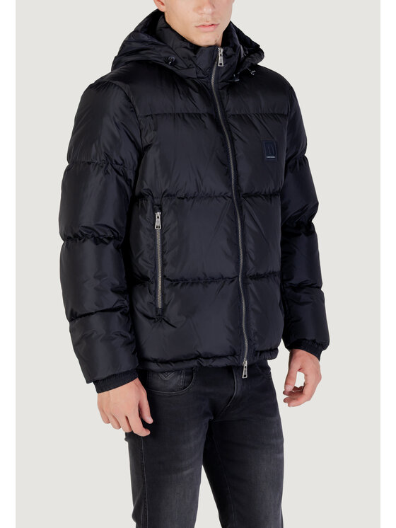 Armani Exchange Armani Exchange Kurtka puchowa DOWN JACKET Niebieski Casual Fit