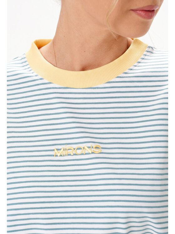 Mirons Mirons Longsleeve Print Szary ciemny Regular Fit