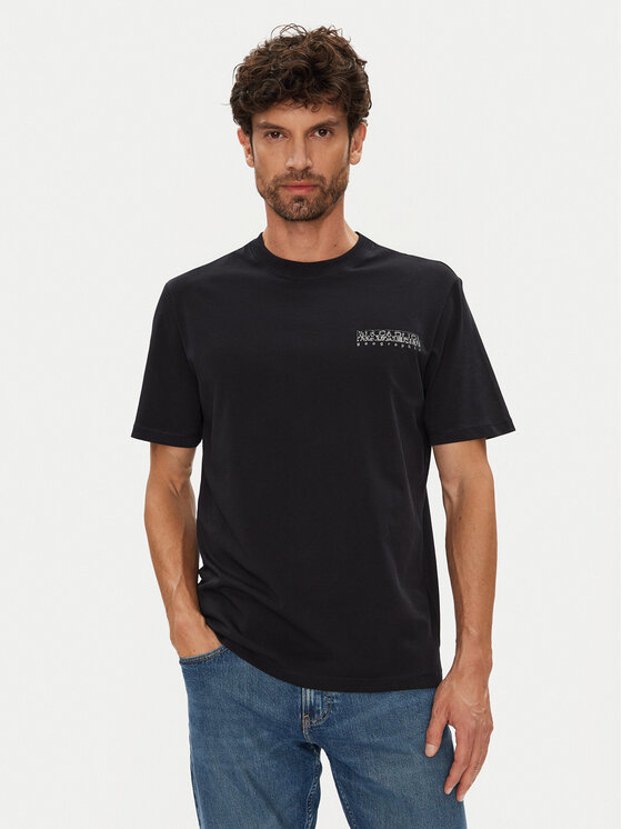 Napapijri Napapijri T-Shirt S-Turrach NP0A893U Černá Regular Fit