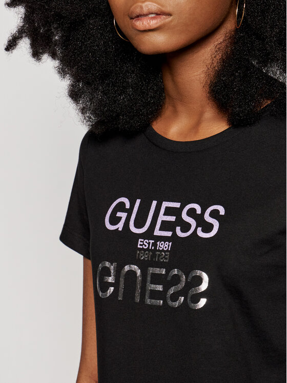 Guess T Shirt Glenna W1gi0c I3z11 Crna Regular Fit Modivo Hr