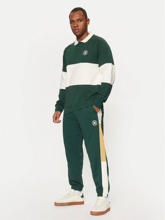 Converse Converse Donji dio trenerke Retro 10027594-A01 Zelena Regular Fit