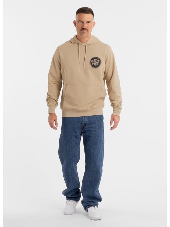 PITBULL PITBULL Bluza GRAFFITI Beżowy Regular Fit
