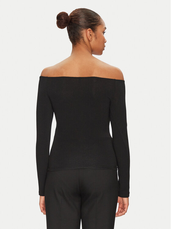 ONLY ONLY Μπλουζάκι Glamour 15339763 Μαύρο Slim Fit