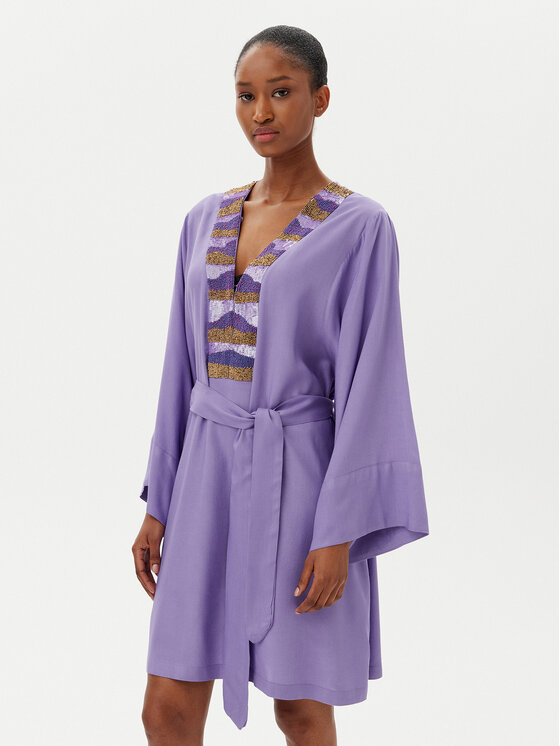 LOLA CASADEMUNT LOLA CASADEMUNT Letní šaty LS2516035 Fialová Regular Fit