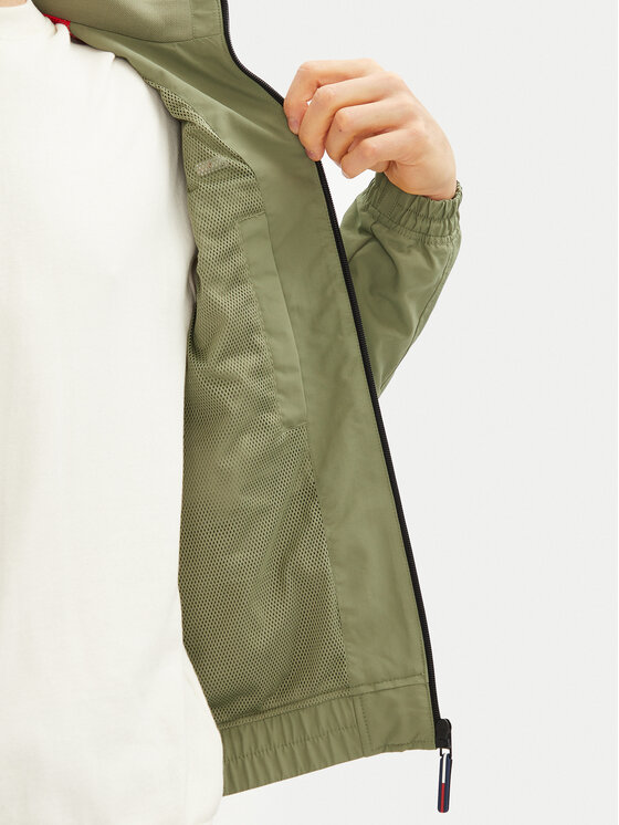 Tommy Jeans Tommy Jeans Giacca di transizione Essential Casual DM0DM15382 Verde Regular Fit