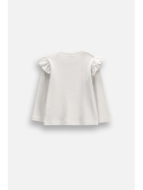 Coccodrillo Coccodrillo Sweter ZC6172102EBG-003 Kremowy Regular Fit