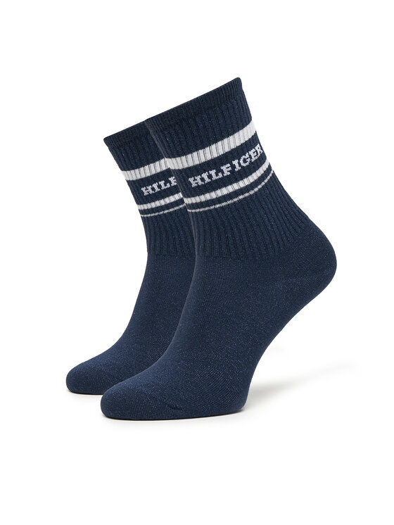 Tommy Hilfiger Tommy Hilfiger 2er-Set hohe Damensocken 701236457 Dunkelblau