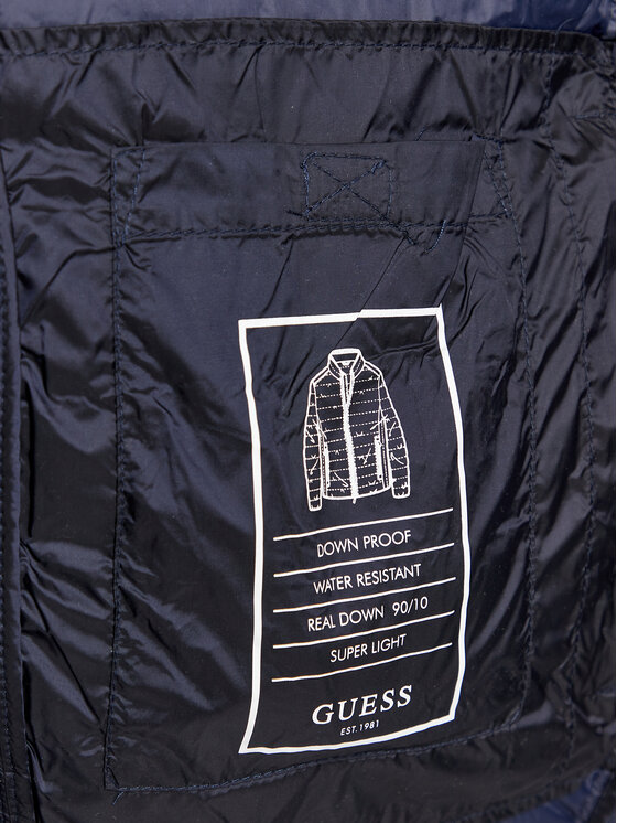 Guess Guess Kurtka puchowa M1RL47 WDQ50 Granatowy Regular Fit