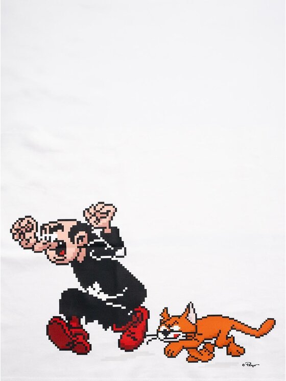 Smerfy Smerfy T-Shirt 131800 Biały Oversize