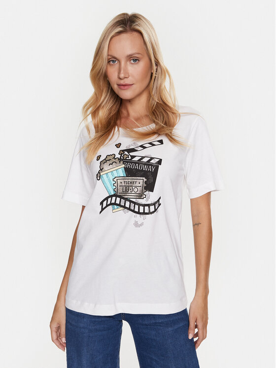 Liu Jo Sport T-Shirt TA3188 JS923 Λευκό Regular Fit