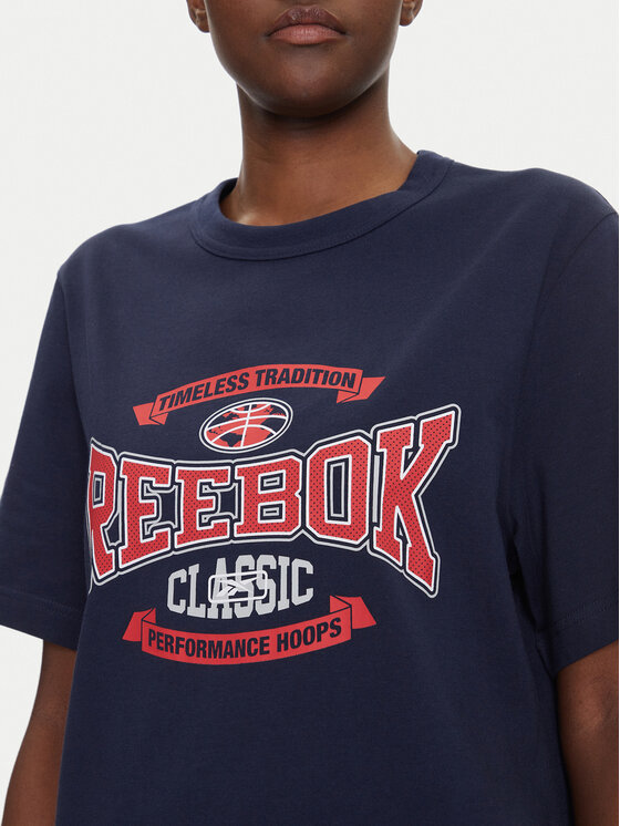 Reebok Reebok Póló 100220202 Sötétkék Relaxed Fit