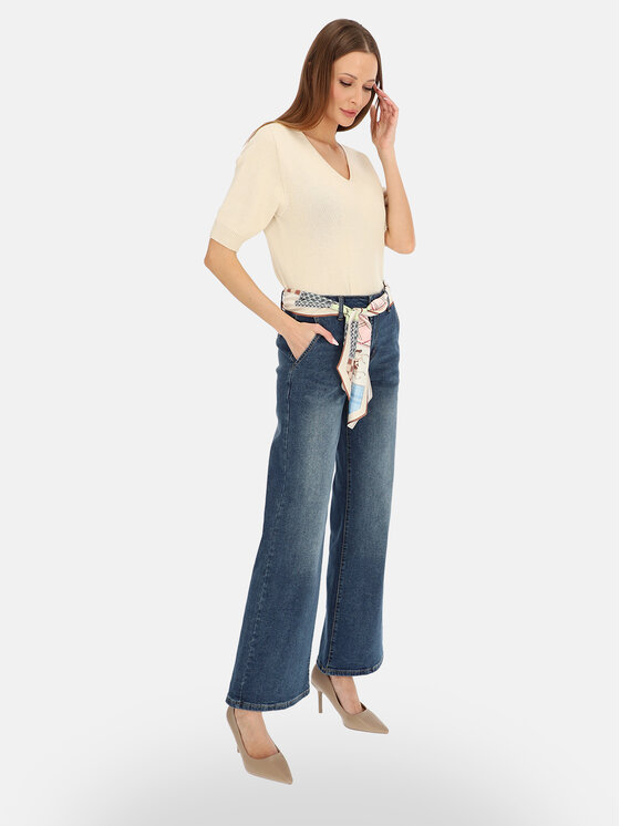 L’AF L’AF Jeansy Lilibet Niebieski Wide Leg