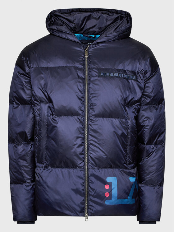 La Martina La Martina Giubbotto piumino UMO300 PA064 Blu scuro Regular Fit