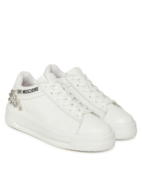 LOVE MOSCHINO LOVE MOSCHINO Sneakersy JA15305G0NIAL10A Bílá