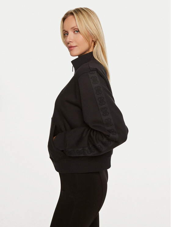 Guess Guess Μπλούζα Stacie V4BQ01 KC5O0 Μαύρο Regular Fit