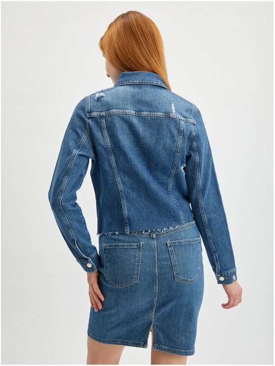 Orsay Orsay Kurtka jeansowa 821139-558000__44 Niebieski Regular Fit