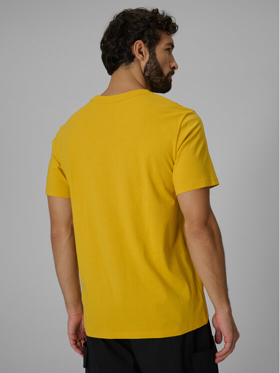4F 4F T-Shirt CITY Żółty Regular Fit