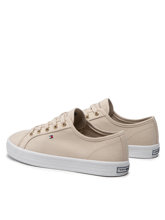 Tommy Hilfiger Tommy Hilfiger Tenisówki Essential Sneaker FW0FW06664 Beżowy