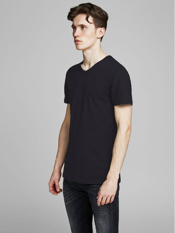 Jack&Jones Jack&Jones Komplekt kahest t-särgist Basic 12133914 Must Slim Fit