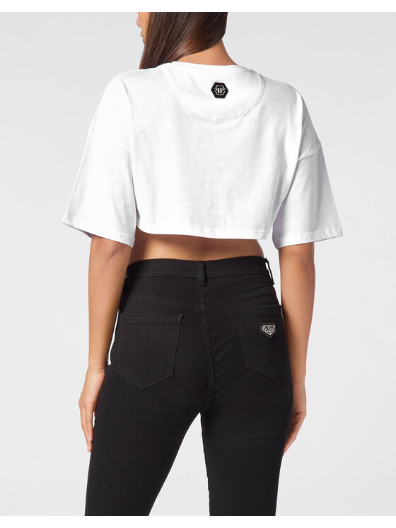 PHILIPP PLEIN PHILIPP PLEIN T-Shirt 20287 Biały Regular Fit