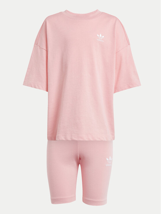 adidas adidas Komplet majica in kratke hlače Cycling JD1994 Roza Loose Fit