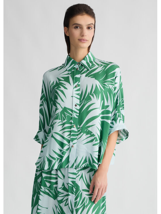 Liu Jo Liu Jo Camicia CA5 Verde Regular Fit