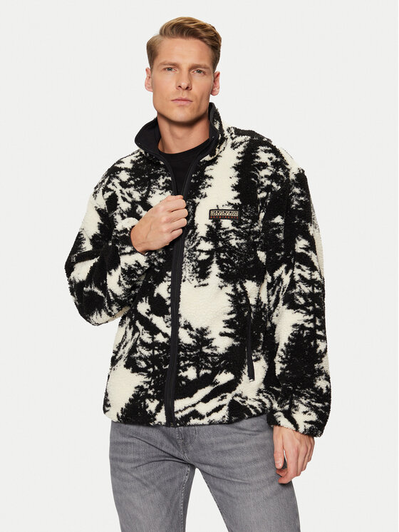 Napapijri Napapijri Fliso džemperis T-Argient NP0A4HZJ Juoda Regular Fit