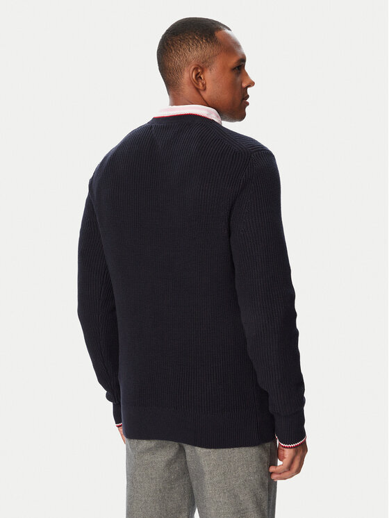 Tommy Hilfiger Tommy Hilfiger Πουλόβερ MW0MW41516 Σκούρο μπλε Regular Fit