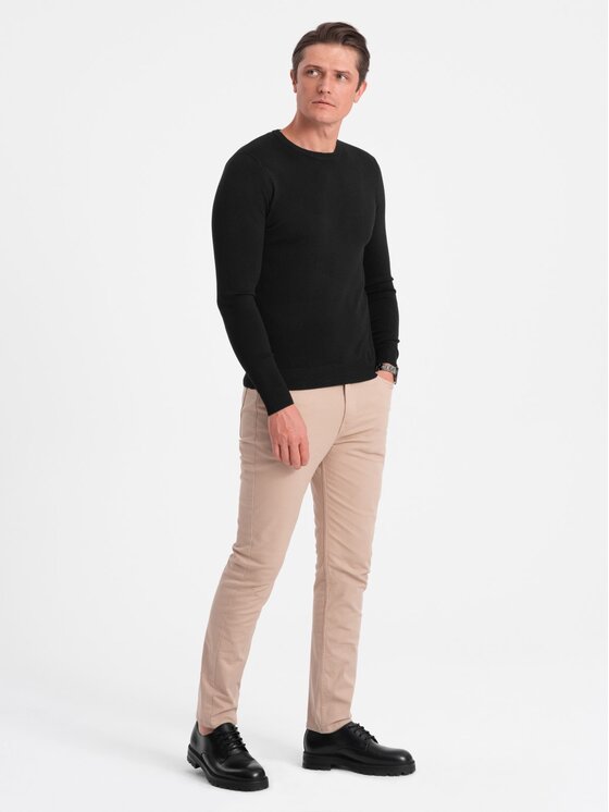 Ombre Ombre Svetr OM-SWBS-0106 Černá Regular Fit