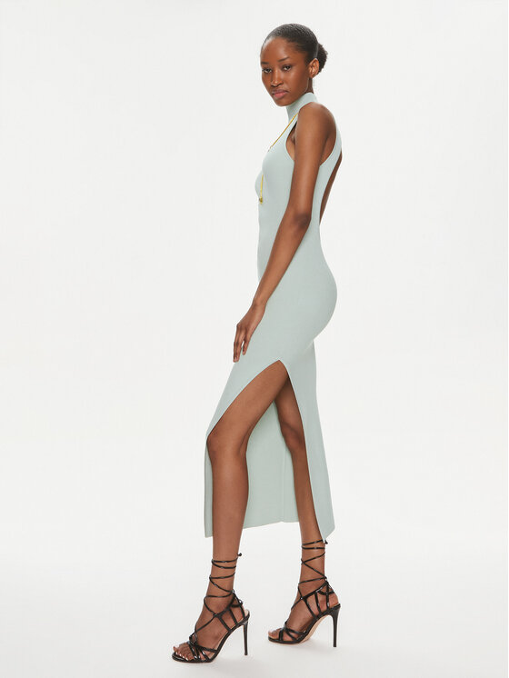 Elisabetta Franchi Elisabetta Franchi Sukienka codzienna AM-69S-41E2-V400 Zielony Slim Fit