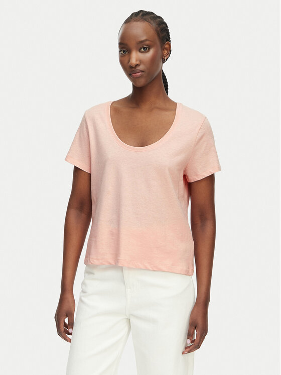 Tommy Hilfiger Tricou WW0WW48705 Roz deschis Regular Fit