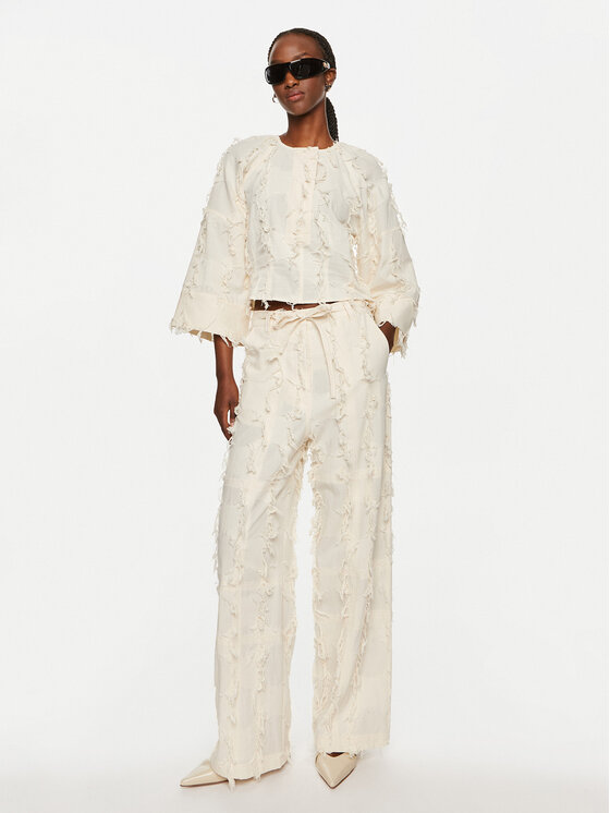 DAY BIRGER ÉT MIKKELSEN DAY BIRGER ÉT MIKKELSEN Текстилни панталони Venicia DAY65243319 Бежов Straight Leg