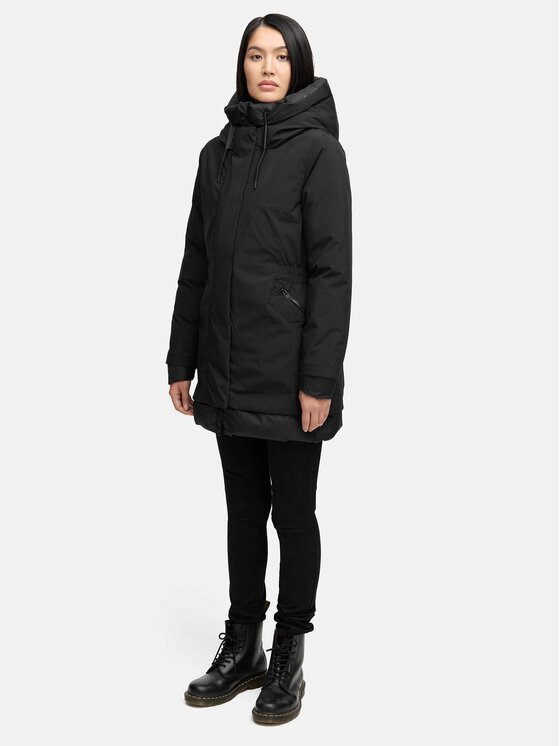 Navahoo Navahoo Kurtka zimowa Winterprinzessin Czarny Regular Fit