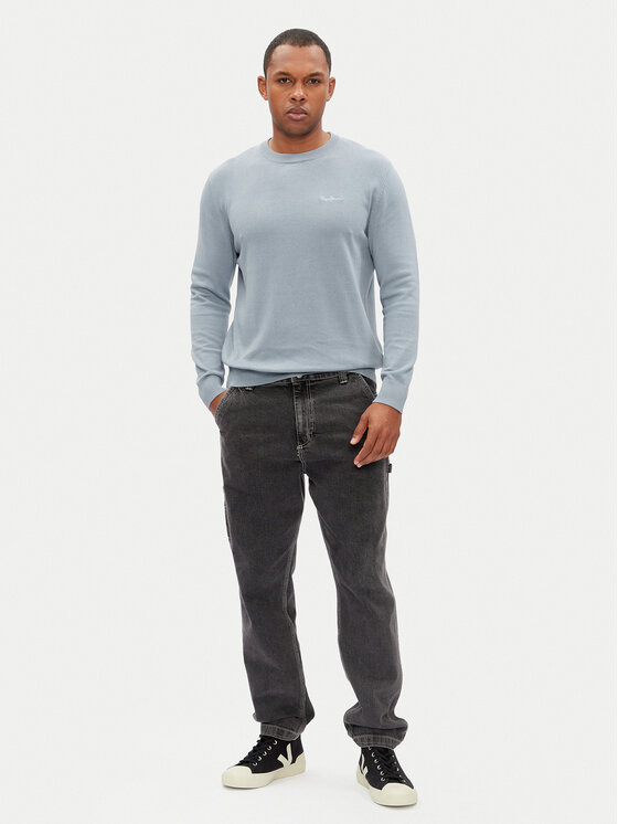 Pepe Jeans Pepe Jeans Sweter Essential PM702512 Błękitny Regular Fit