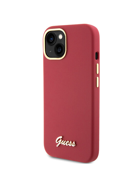 Guess Guess Etui na telefon iPhone 15 Czerwony