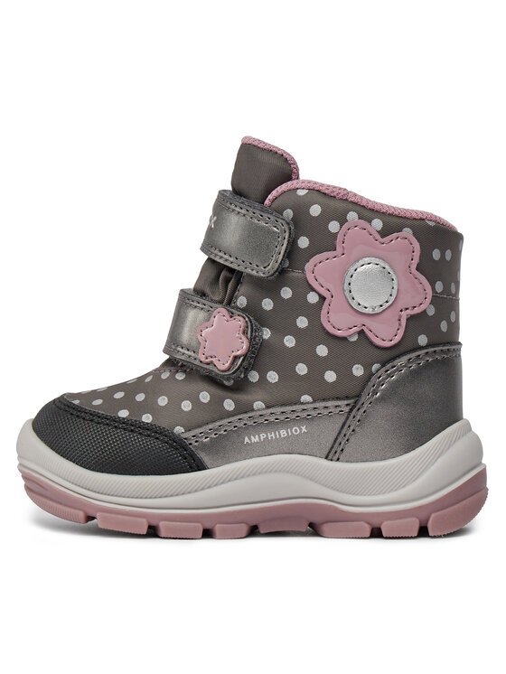 Geox Geox Sněhule B Flanfil Girl B Abx B363WB 0MNNF C0952 M Šedá