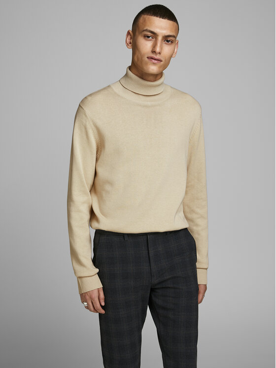 Jack&Jones Jack&Jones Rollkragenpullover 12157417 Beige Regular Fit
