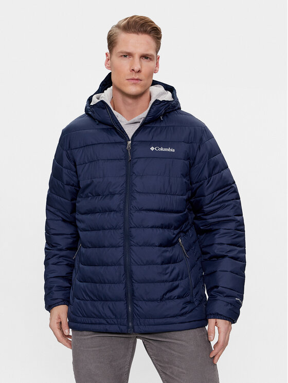 Columbia Zimné bundy Powder Lite 1693931 Tmavomodrá Regular Fit