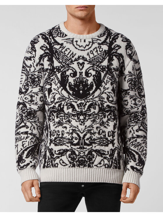 PHILIPP PLEIN PHILIPP PLEIN Longsleeve 2261 Bianco Regular Fit
