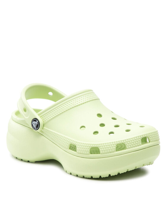 Crocs Šlepetės Classic Platform Clog 206750 Žalia | Modivo.lt