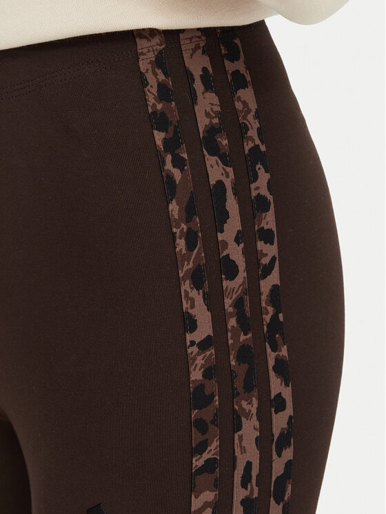 adidas adidas Клин Seasonal Essentials Animal Print 3-Stripes KV9302 Кафяв Slim Fit