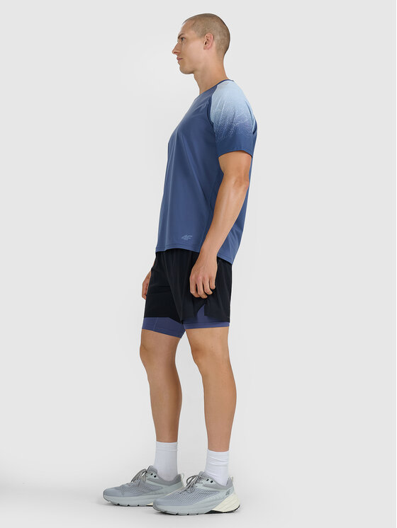 4F 4F Szorty sportowe TRAIL RUNNING Czarny Regular Fit