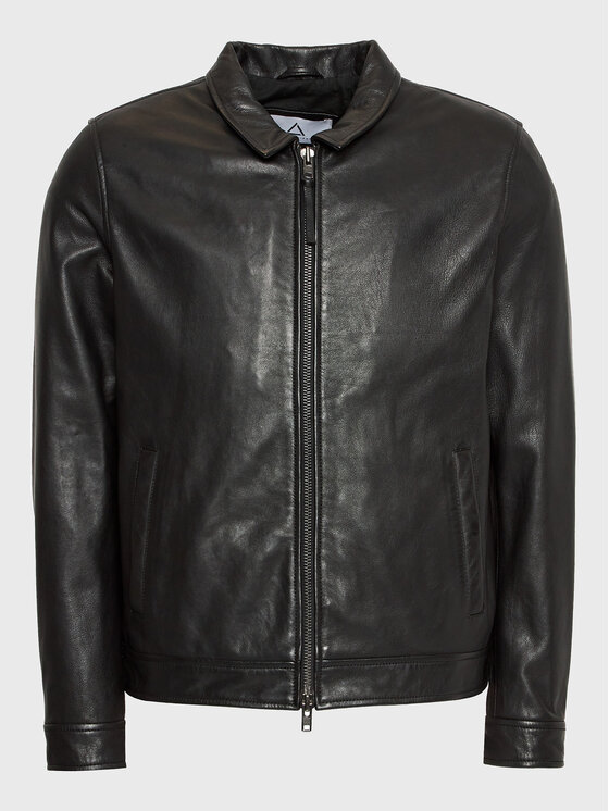 Serge Pariente Serge Pariente Lederjacke Tyson Schwarz Regular Fit