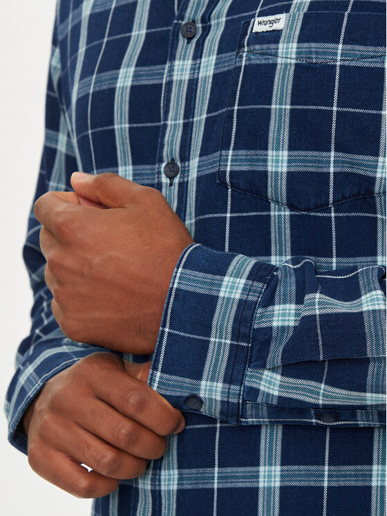 Wrangler Wrangler Camicia 112357231 Blu Regular Fit