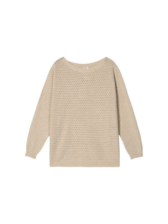 Oltre Oltre Maglione M126E002126N002 Crema Regular Fit
