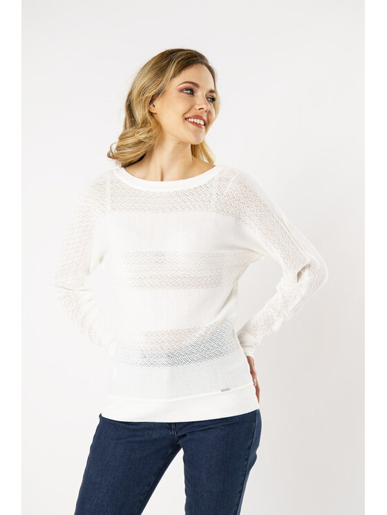 QUIOSQUE QUIOSQUE Sveter QUIOSQUE 6OP001101 Écru Regular Fit