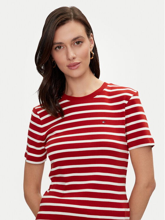 Tommy Hilfiger Tommy Hilfiger T-särk New Cody WW0WW40587 Punane Slim Fit